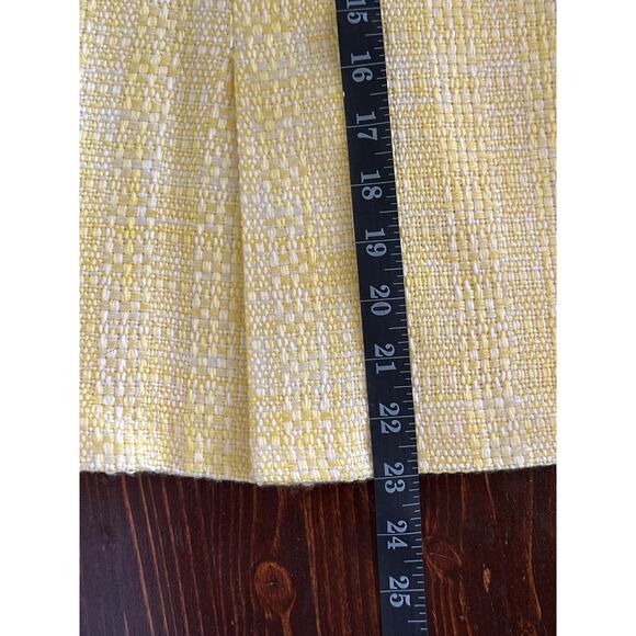 Pastel Yellow Skirt Suit 12 Tweed Plaid Spring Corpcore Soft Girl Coquette - Picture 13 of 16